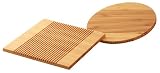 Totally Bamboo Lattice Trivets, Set of 2