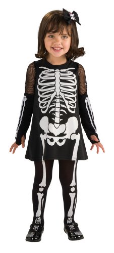 Rubie's Cute As You Can Be Skeleton Girl Toddler Costume - Toddler (1-2 Years)