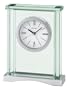 Seiko Bedside Alarm Clock Silver-Tone and Glass Case