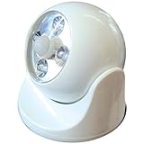 Maxsa 40241 White Battery Powered Motion Activated Outdoor Light