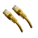 Yellow Ethernet Network, Patch Cable, Molded Snagless Boot, 100 feet - Connects computer... by 