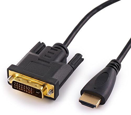 FotoFo HDMI to DVI Cable,CL3 Rated High Speed Bi-Directional HDMI HDTV to DVI Cable (1.5M)