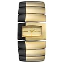 DKNY Women's Gold and Black Tone Stainless Steel Watch #NY4382