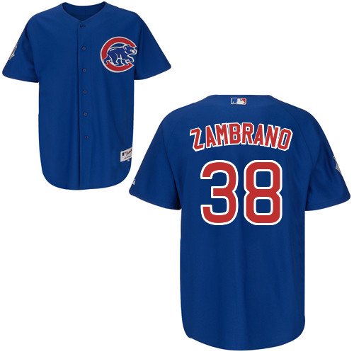 Carlos Zambrano Chicago Cubs Authentic Alternate Jersey by Majestic Select Jersey Size: 44 - Large