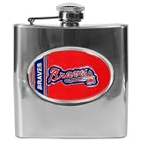 Atlanta Braves MLB 6oz Stainless Steel Flask