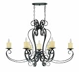 World Imports 5929-97 Stafford Spring Collection 7-Light Hanging Pendant, Antique Bronze