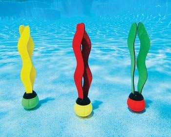 Bright & Colorful Under Water Play Balls with Floating Streamers, Pack of 3