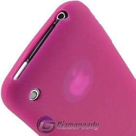 HOT PINK Soft feel Jelly Silicone Case Cover for Cingular ATT Apple iPhone 3G