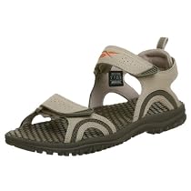 Reebok Men's Trailfari Sandal,Khaki/Grey/Paprika,11 M