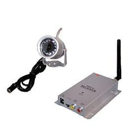 2.4G & 4 CHANNELS COLOUR WIRELESS NIGHT VISION WEATHERPROOF CCTV HOMe SECURITY CAMERA SPYCAM OFFICE SILVER