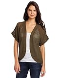 Sag Harbor Women's Missy Cocoon Shape Cardigan Sweater, Martini Olive, X-Large Sag Harbor Women's Missy Cocoon Shape Cardigan Sweater, Martini Olive, X-Large