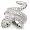 Silver Tone Cubic Zirconia Snake Ring SZ 5