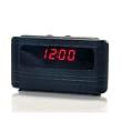 HD Spiegel Wecker, schwarz , mit integrierter Kamera,   Bewegungsmelder, Spycam, CM3-SPY-074-Flach