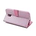 Euclid+- Pink Hello Kitty with Bow Knot Style Leather Case Cover for Samsung Galaxy S5 with Hello Kitty Style Cable Tie