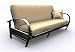Elite 35-4914-050 Black Evolution Full Futon Frame-Frame Only