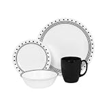 Corelle City Block 16pc Dinnerware Set with Drinkware Corelle City Block 16pc Dinnerware Set with Drinkware