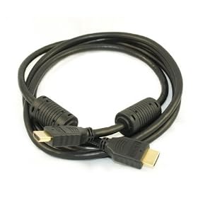 ADVANCED HIGH SPEED DIGITAL 6 FT HDMI CABLES, 24k GOLD w/ PROTECTIVE FERRITE CORES, 6 feet, Pack of 2