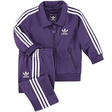 Adidas Kinder Trainingsanzug I AC FB TS, power purple s12/running white, 80, X30516