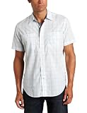 Nautica Men's Microwindow Pane Short Sleeve Shirt
