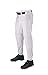 WILSON Sporting Goods Deluxe Youth Poly Warp Knit Pinstrip Baseball Pant, Small, White with Scarlet