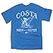 Costa Del Mar Baja Short Sleeve T-Shirt, Royal Blue, Medium