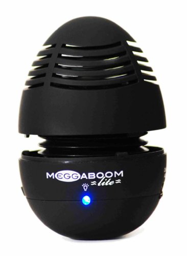 MeggaBoom Lite-Black Portable, Rechargeable Mini Bass Speaker System