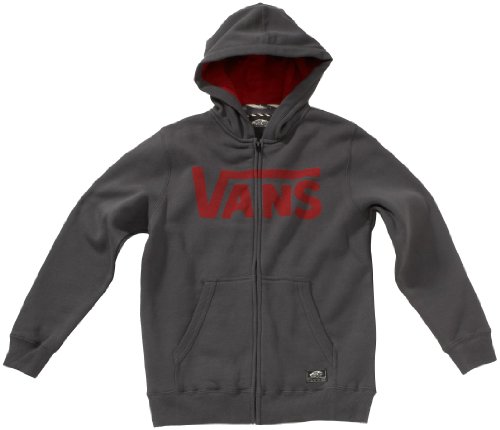 VANS Kinder Kapuzenpulli mit Rei&szlig;verschluss CLASSIC, gravel/rio red, S Preisvergleich