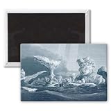 Boats in a Swell Amongst Ice, August 24,.. - 3x2 inch Fridge Magnet - large magnetic button - Magnet