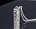 VNOX Stainless Steel Tubular Urn Pendant Necklace for Memories Humans Cremation Ashes,Free Chain 22 inches