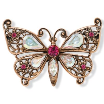 Aurora Borealis Butterfly Pin