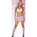2Pc Flirty School Girl Includes Tie Top And Pleated Skirt.(AS SHOWN,SM)
