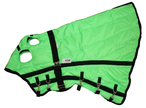 Horse Blanket Hood Neck Cover 420D Lime Green