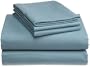 Pinzon Signature 190-Gram Cotton Velvet Flannel King Sheet Set, Teal