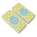 Cute Blue Easter Egg with Daisies Eraser Set of 2