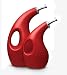 Rachael Ray Stoneware 2-Piece EVOO Oil and Vinegar Bottle Set, Red