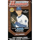 2007 Bowman / Bowman Chrome Baseball Cards Unopened Jumbo Pack - 32 Cards/pack Including 6 Chrome Cards - Randomly Inserted Rookie Autographs in Some Packs!