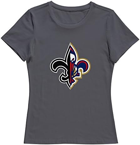 JDY3U Women LSU Football Team T-shirt XL DeepHeather