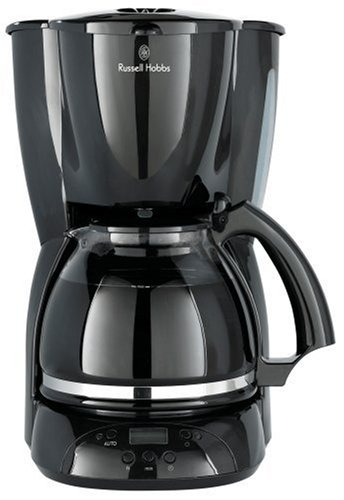 Russell Hobbs 13406 1.5 L Digital Filter Coffee Maker in Black with Keep Warm Plate