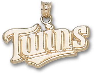 Minnesota Twins Twins 1/2 Charm/Pendant -14K/10K, Stainless Steel or Gold Plated