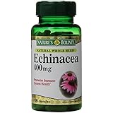 Nature's Bounty Echinacea 400 mg Natural, 100 Capsules