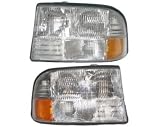 NEW PAIR HEADLIGHT HEAD LAMP 98-01 OLDSMOBILE BRAVADA NO FOG