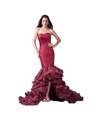 Mermaid Organza/Satin Sweetheart Wedding Dress 