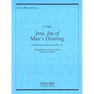 Buy Jesu Joy of Man's Desiring: Viola and piano by Mary Howe and Johann Sebastian Bach