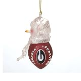 Georgia Bulldogs NCAA Acrylic Football Snowman Ornament (2.75)