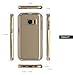 Galaxy S7 Case, Scottii [Luxurii Clear] Case, Galaxy S7 [Scratch Resistant] (Crystal Clear/Champagne Gold)