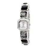 Golden Classic Women's 2130 Glimmer Rock Black Crystal Sparkle Watch