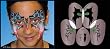 Bat Stencil Design Airbrush Makeup Face Template