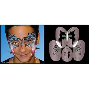 Airbrush Makeup on Stencil Design Airbrush Makeup Face Template Body Makeup Airbrush