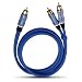 Oehlbach BOOOM!  Subwoofer Y-Cinch-Kabel  blau  2.00 m