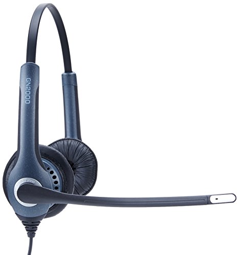 Jabra GN 2025 Corded DUO Quick Disconnect Headset for Desk Phone